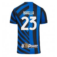 Fotballdrakt Herre Inter Milan Nicolo Barella #23 Hjemmedrakt 2024-25 Kortermet